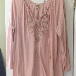 Faded Glory pink blouse